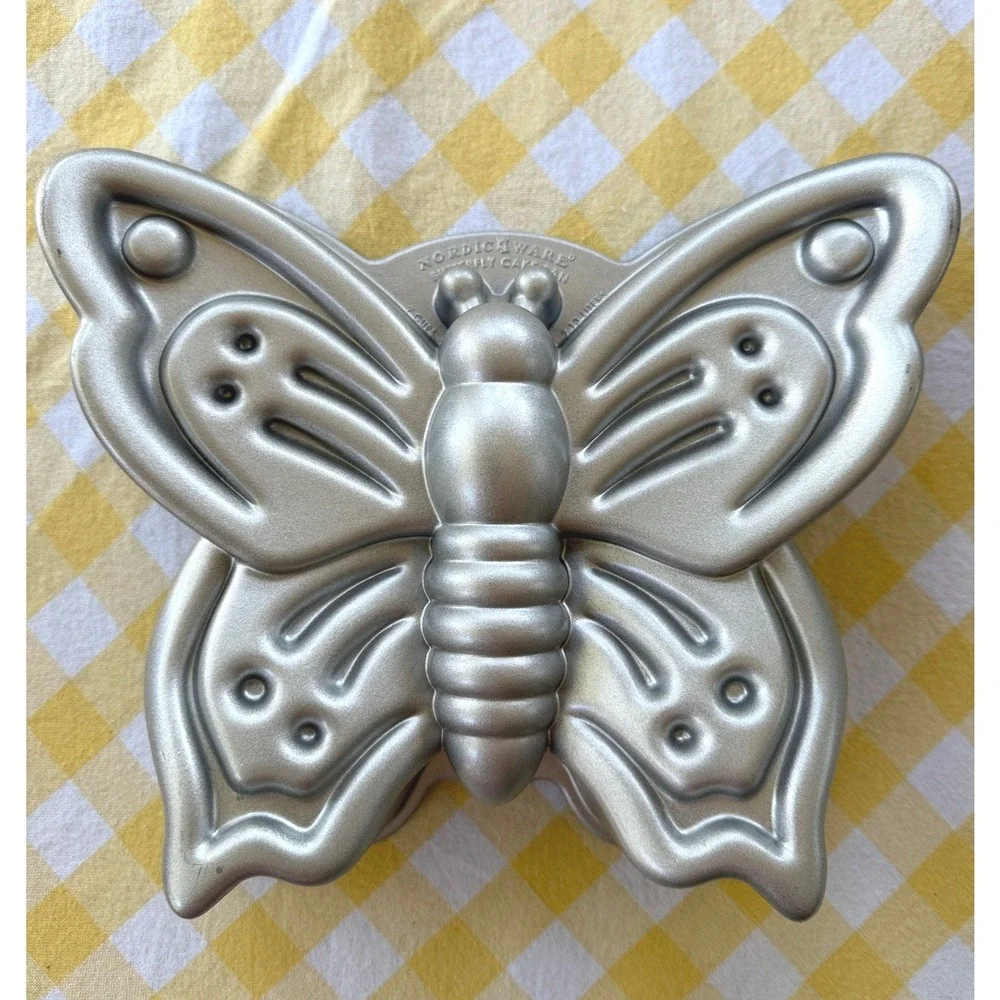 Nordic Ware Cake Pan Butterfly Silver